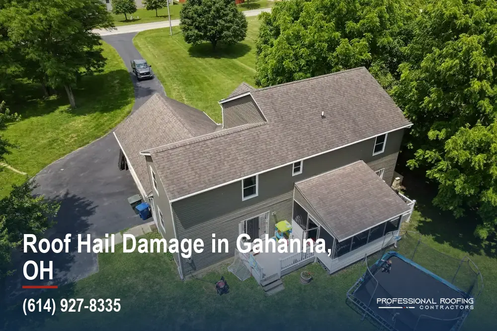 Roof Hail and Wind Damage in Gahanna