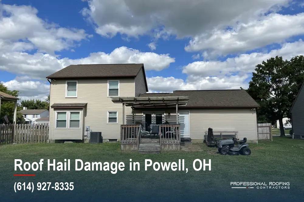 Roof Hail Damage in Powell, Ohio, Caught Before It Leaks